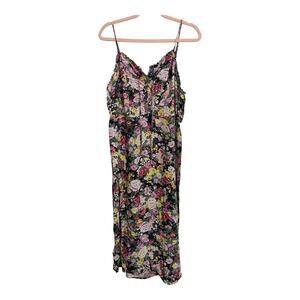 Wild Fable Women Floral Rayon Slip Dress Spaghetti Strap Size XL